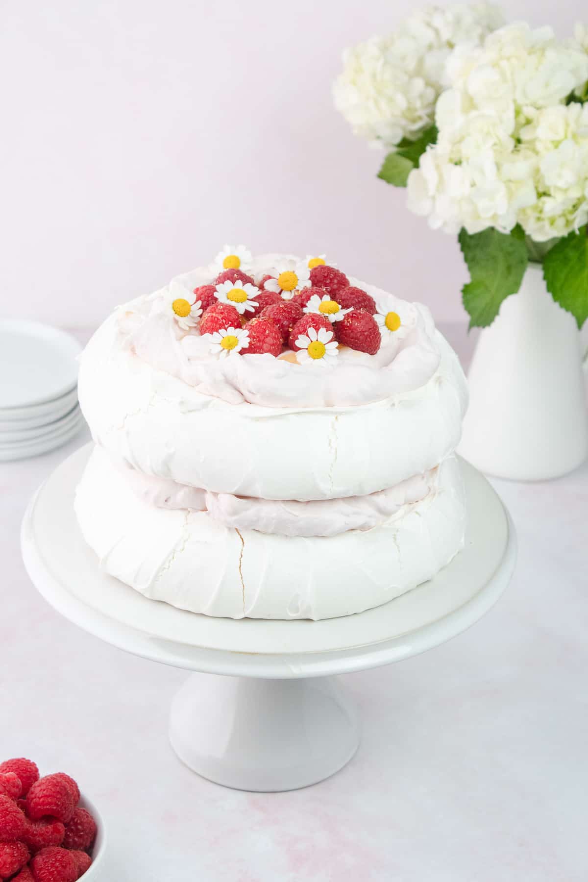 Raspberry Honey Pavlova