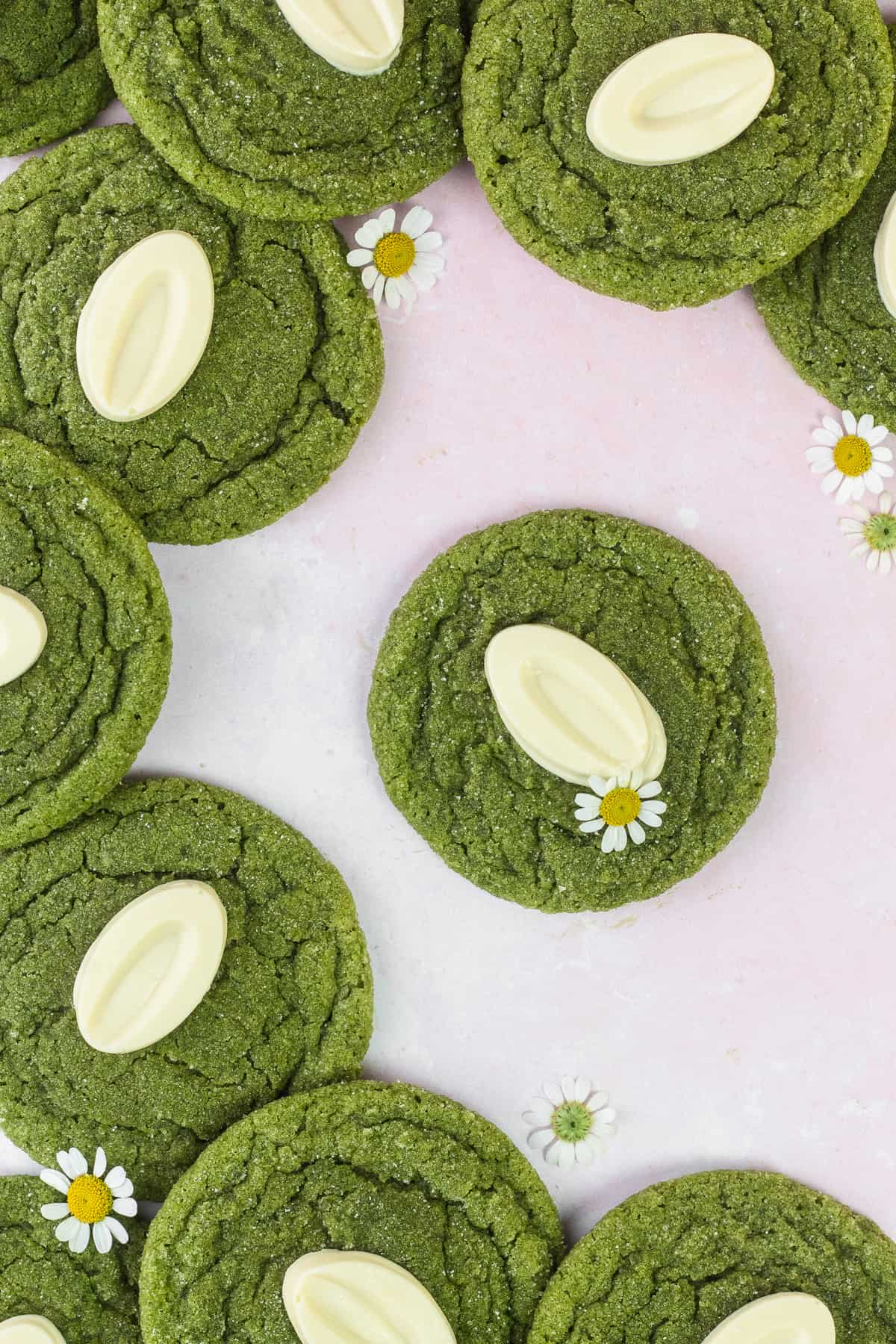 Matcha White Chocolate Cookies