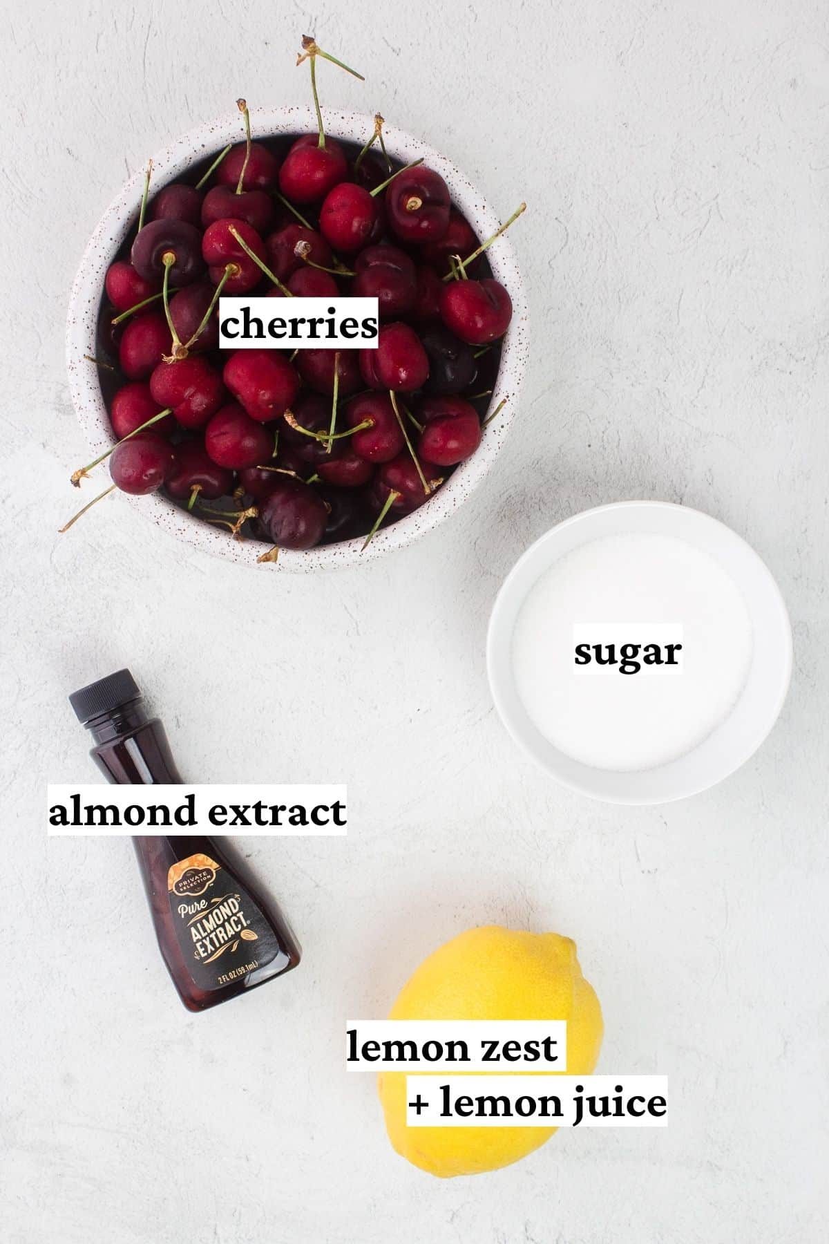 Easy Cherry Compote Ingredients