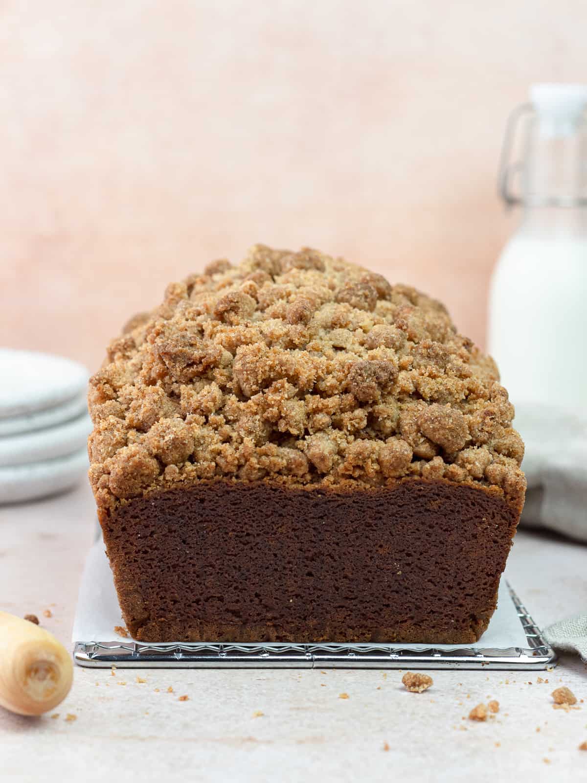 Pumpkin bread out of loaf pan