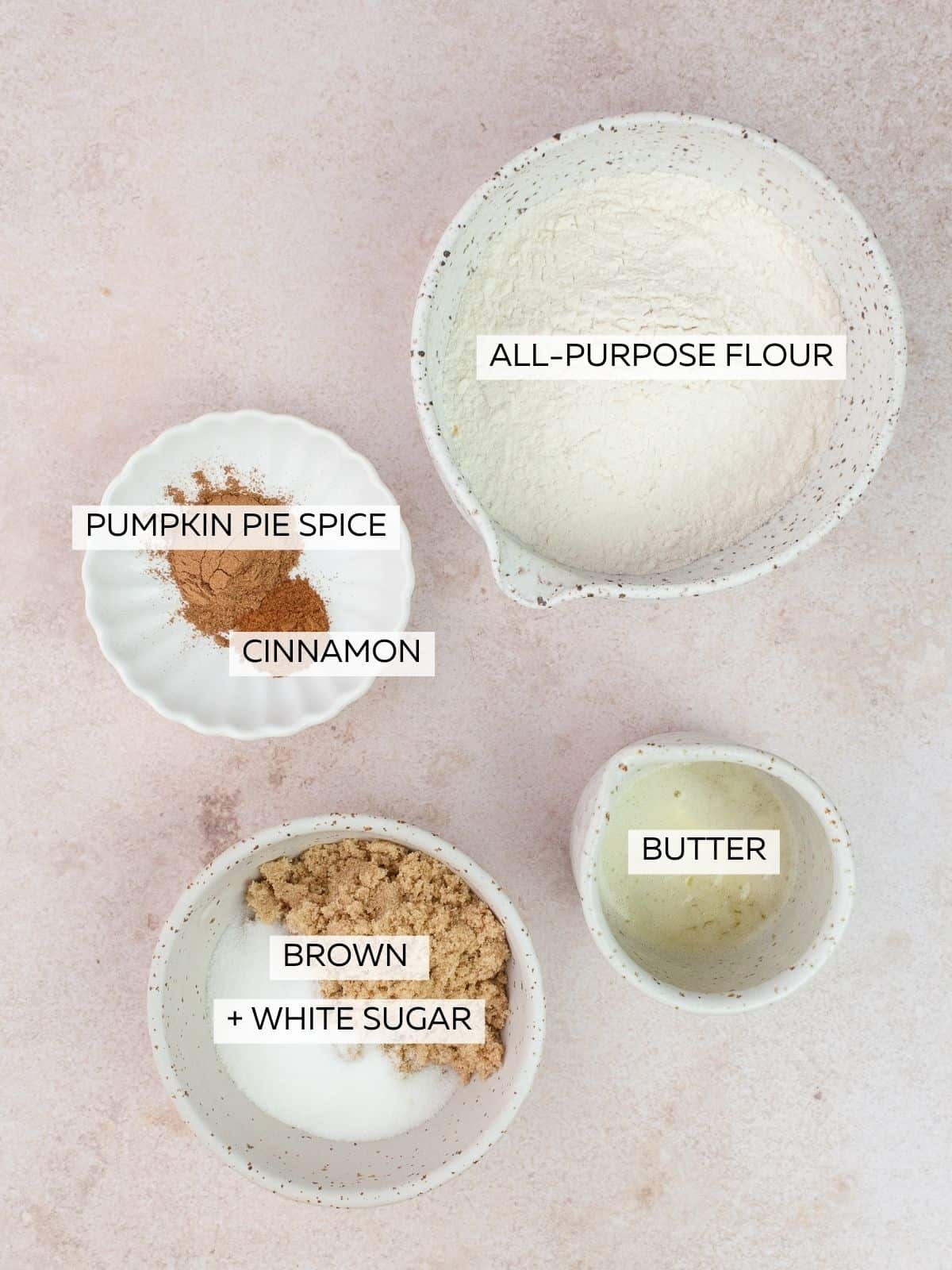 Crumb topping ingredients