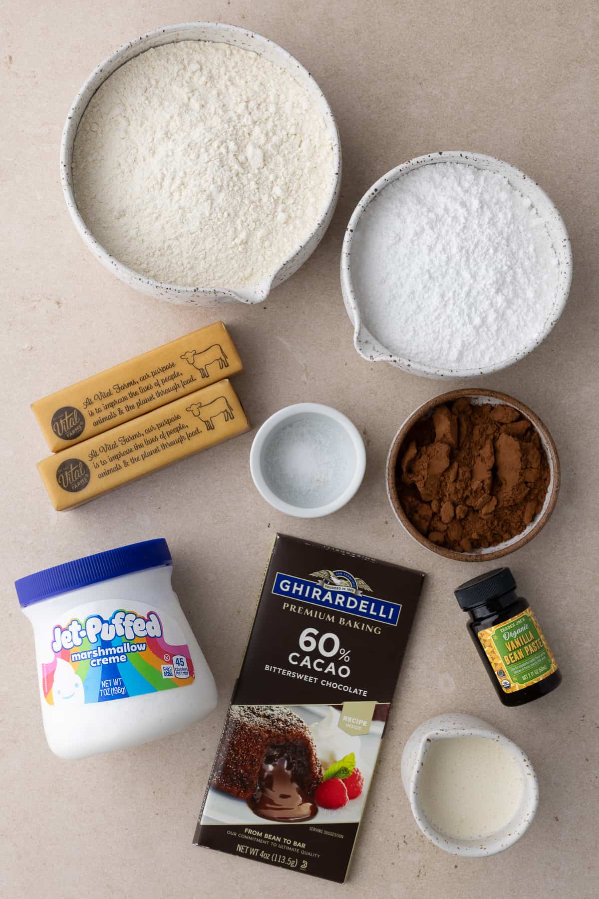 Hot chocolate linzer cookie ingredients