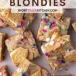 birthday cake blondies pinterest