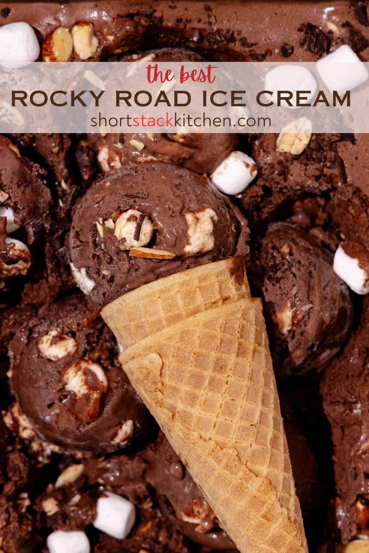 Rocky road ice cream pinterest poster.