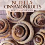 Nutella Cinnamon Rolls Pinterest Poster