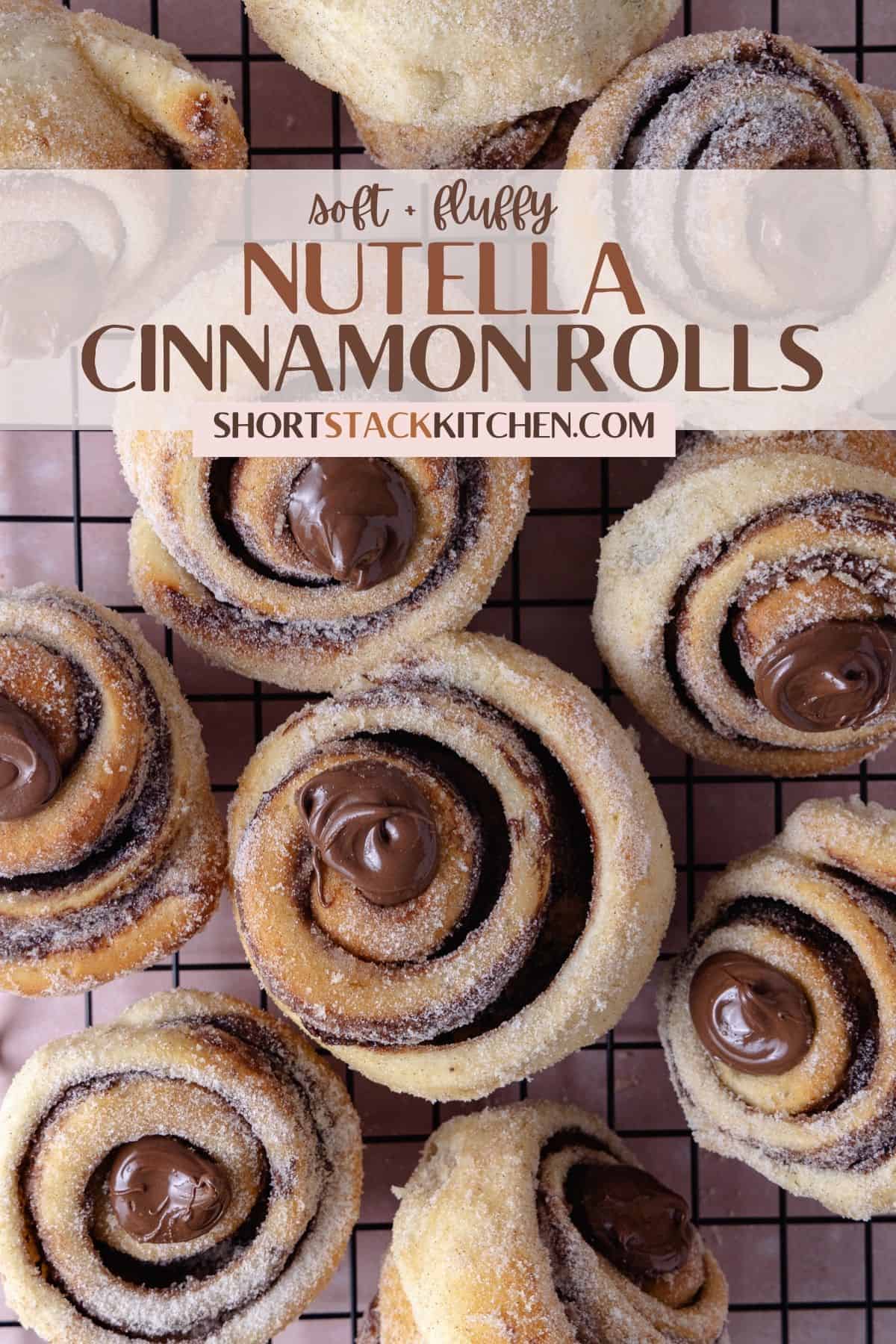 Nutella Cinnamon Rolls Pinterest Poster