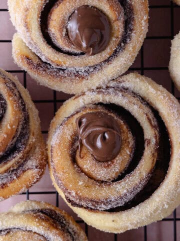 Nutella Cinnamon Rolls featured photo.