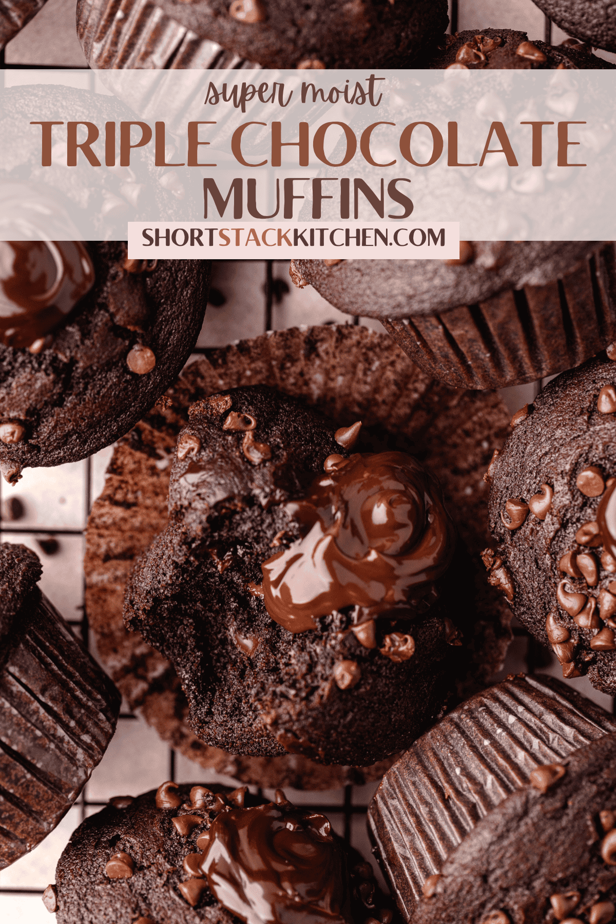 Triple chocolate muffins pinterest.