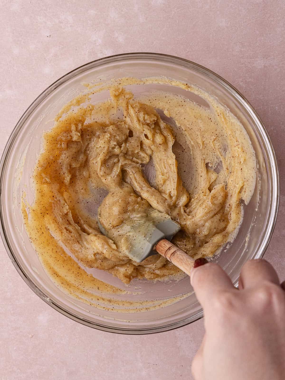 Brown butter is solidified to a soft spread.