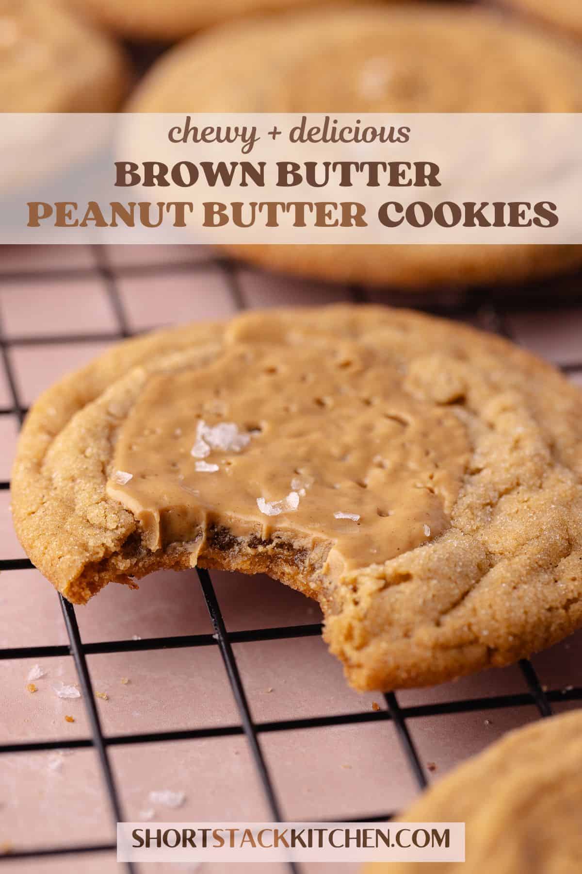 Brown butter peanut butter cookies pinterest