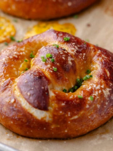 Cheddar chive pretzels feature photo.