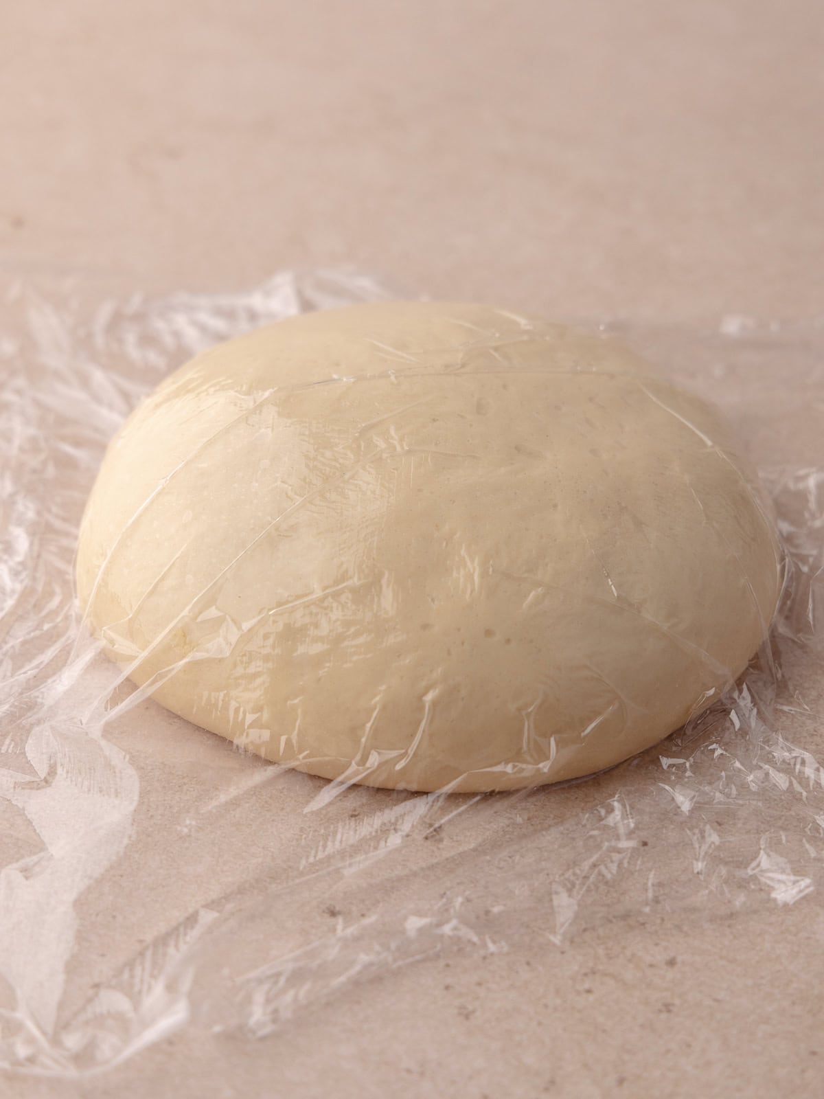 Bagel dough has rested and ready to be shaped.