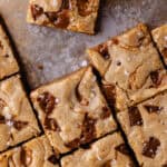 Toffee Cookie Butter Blondies feature photo.