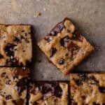 Toffee espresso blondies feature photo.